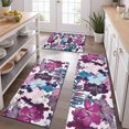 thumbnail image 2 of Pioneer Flower Floral Print Pattern Kitchen Rugs Sets Of 3,Kitchen Runner Rugs Non Skid Washable,Decorative Kitchen Floor Mats for Kitchen,Sink,Laundry,17"x30"+ 17"x47" + 17"x59", 2 of 6