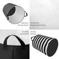thumbnail image 6 of Cauagu Black And White Stripes for Laundry Basket,Collapsible Organizer Basket for Storage Bin Toy Bins Gift Baskets Bedroom Clothes Children Nursery Hamper -Medium, 6 of 7