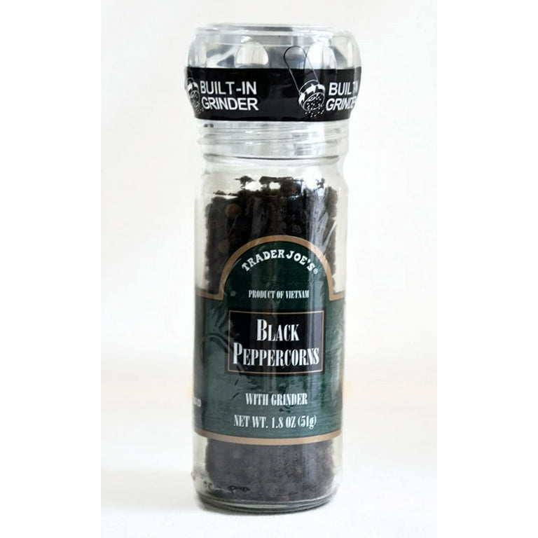 Trader Joe's Black Pepper Peppercorns (w/ Grinder)
