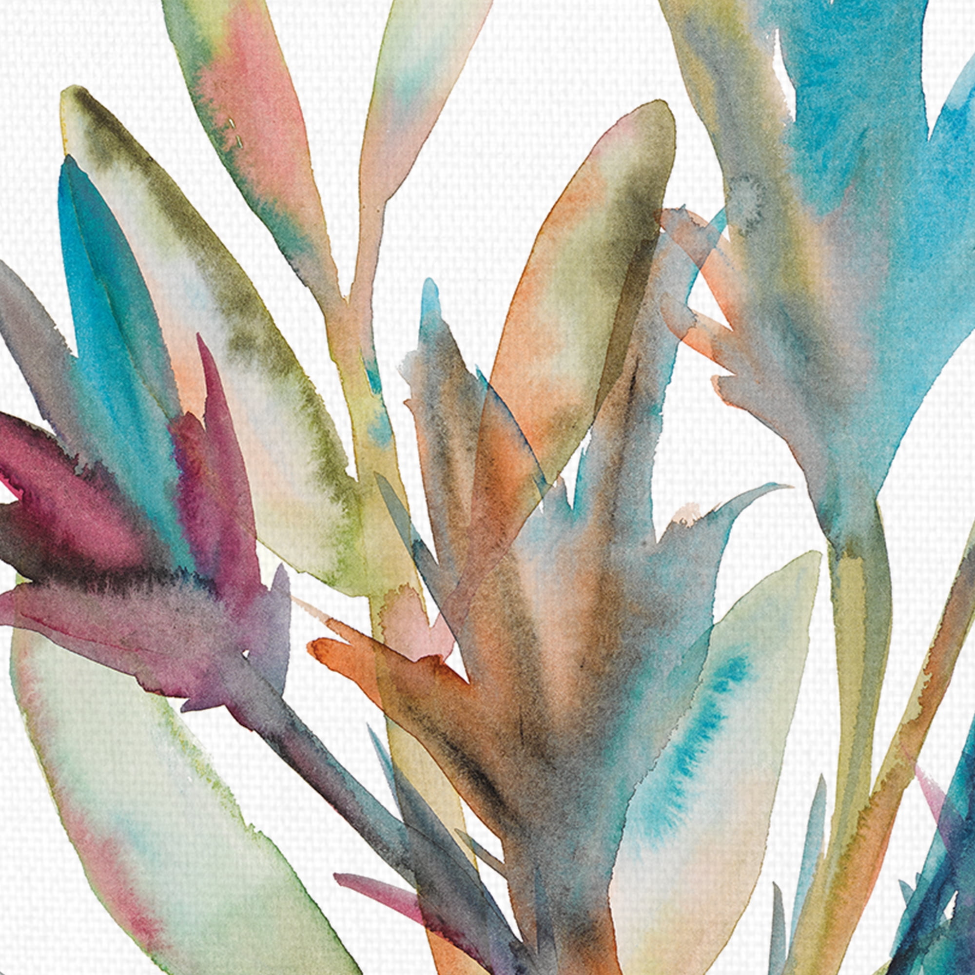 Masterpiece Art Gallery Rainbow Wish 2 Crop Colorful Botanical by Erin Lin Canvas Art Print
