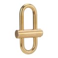 thumbnail image 3 of Slide Locking Carabiner, Wear  Simple Durable Brass Lock Clip Key Holder Oval  For Camping, 3 of 8