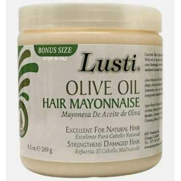 Lusti Olive Oil Hair Mayonnaise Mayo Strengthens Damaged Hair 9.5oz