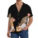 thumbnail image 1 of Balery Coffee Gnome (2) Camisa Casual de Manga Corta con Botones para Hombre, Texturizada, Estilo Cubano, para Playa, Verano-Large, 1 of 5