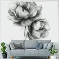 thumbnail image 4 of Patifu Art Floral Black & White Design Tapestry Wall Hanging Unique Style Home Decor In Living Room Bedroom Apartment Farmhouse Dormitory, 4 of 6