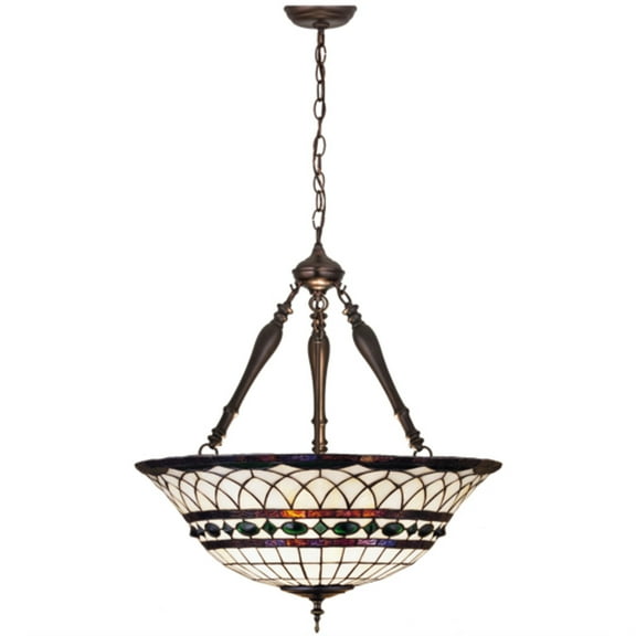 30468 Meyda 24"W Tiffany Roman Inverted Pendant.602