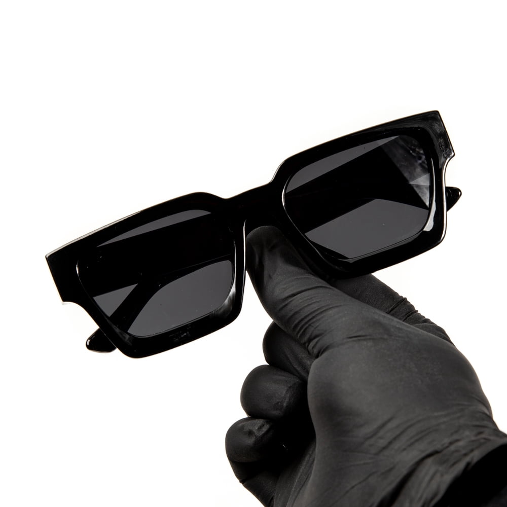 Street Knitted UV Protection Hip Hop Fashion Sunglasses, Black, Men's