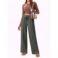 thumbnail image 5 of Weardear Wide Leg Sweatpants for Women Drawstring Elastic Pants with Pockets High Waisted Workout Baggy Sweatpants, 5 of 6