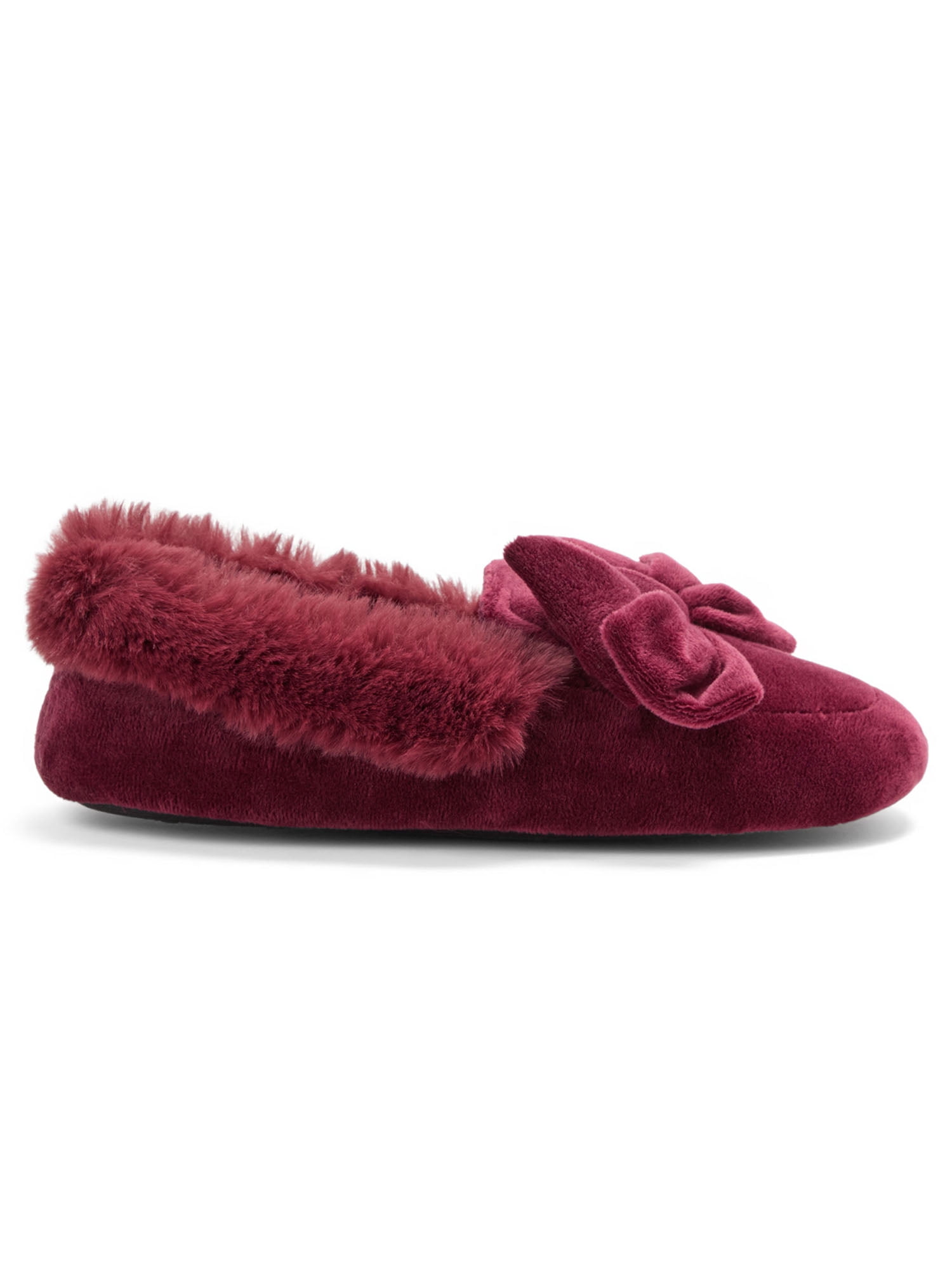 Dearfoams Cozy Comfort Women's Bow Moccasin Slippers