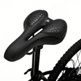 thumbnail image 2 of Asiento de bicicleta de gel súper cómodo con diseño hueco - Universal para montaña, color negro (también disponible en azul, rojo y verde), 2 of 6