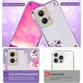 thumbnail image 5 of for Motorola Moto G Stylus 5G 2024 Case Clear Glitter Shiny Motorola Moto G Stylus 5G 2024 Phone Case Silicone Soft Floral Shockproof Cover Pink Slim for Women (Silver-Purple), 5 of 14
