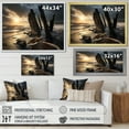 thumbnail image 4 of Designart "Rocky Beach in a Photo IV" Nautical & Beach Floater Framed Wall Decor, 4 of 7