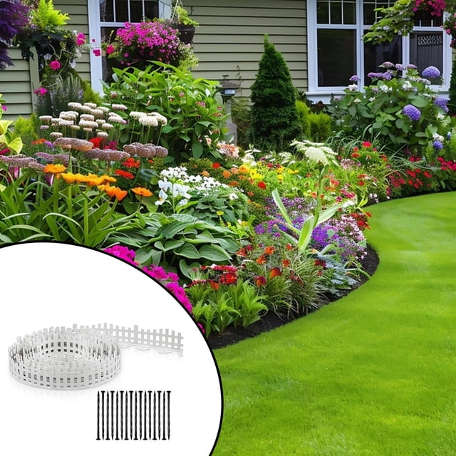 Colaxi Garden Edging Border Garden Edging Practical Barrier Flexible Versatile Landscape Separator Lawn Border for Patio Landscaping 5M