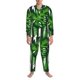 thumbnail image 3 of Balery Palm Greenery Pijama para Hombre de Dos Piezas con Manga Larga, Conjunto de Dormir y Descanso Suave con Bolsillos-Small, 3 of 7