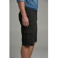 thumbnail image 4 of Boulder Creek By Kingsize Men's Big & Tall  12" Side-Elastic Stacked Cargo Pocket Shorts, 4 of 6