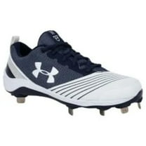 NEW Womens Under Armour Glyde ST Fastpitch Softball Cleats White/Navy Size 5.5M