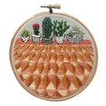 thumbnail image 2 of Abbracc Handmade Embroidery Needlepoint Crafts With Embroidery Hoop, Color Threads, EC005, 2 of 9