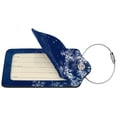 thumbnail image 2 of Fuzoiu Christmas Blue Print Premium Leather Luggage Tag,Travel Accessory,Luggage Tag for Suitcase Baggage Handbag Travel Bag,Name Card & Privacy Cover-2 PCS, 2 of 5