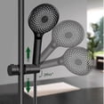 thumbnail image 5 of Matte Black Shower Head Set for 18-25mm Shower Bar, Durable ABS Showerhead Holder with Universal Fit Bathroom Accessories, 5 of 5