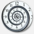 thumbnail image 1 of Designart 'Time Spiral Analog Wall ' Modern wall clock, 1 of 6