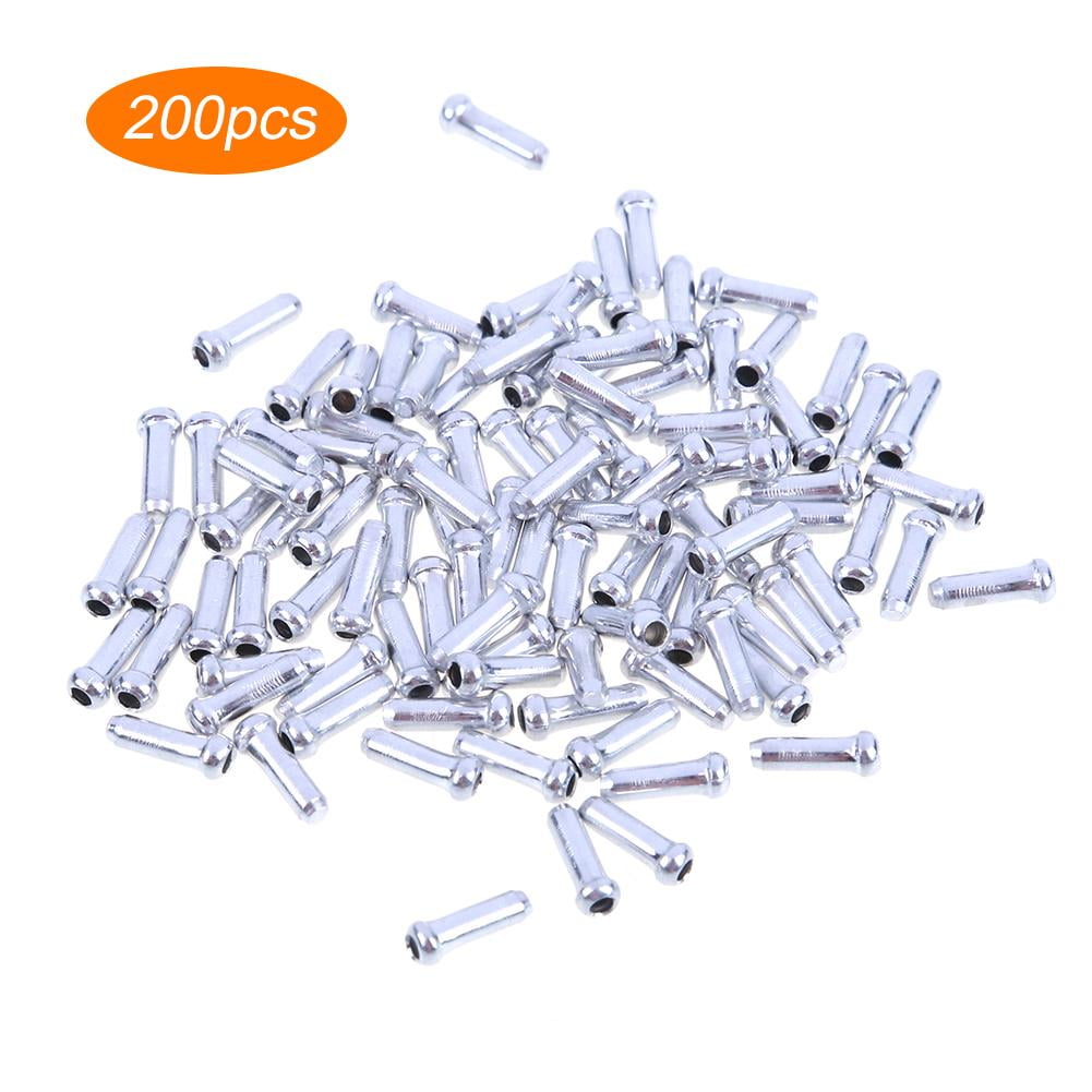 100pcs Aluminum Bike Bicycle Brake Shifter Inner Cable Tips Wire End Cap 