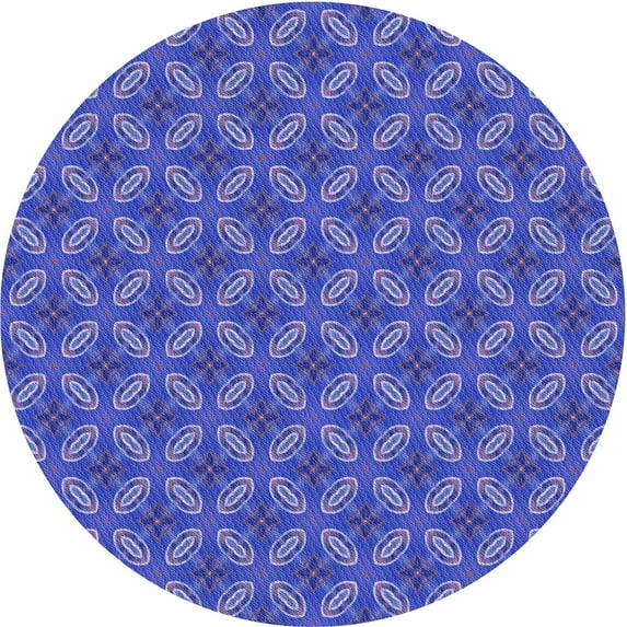 Ahgly Company Machine Washable Indoor Square Transitional Light Slate Blue Area Rugs, 3' Square