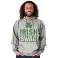 thumbnail image 5 of Irish Swag St Patrick's Day Shamrock Hoodie Sweatshirt Women Men Brisco Brands M, 5 of 6