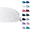 5# White, variant on Scrub Caps Womern Men Ponytail Classic Surgical Style Scrub Working Hat Unisex