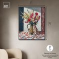 thumbnail image 5 of Draped in Flowers Canvas Modern Farmhouse by Art Remedy, Black Frame, 36 x 45, 5 of 7
