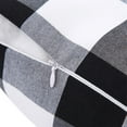 thumbnail image 3 of Haperlare 18"x18" Throw Cushion Cases Buffalo Check Plaid Throw Pillow Covers Square Cotton Cushion Covers for Living Room Bedroom, Black White, 2 Pieces, 3 of 5