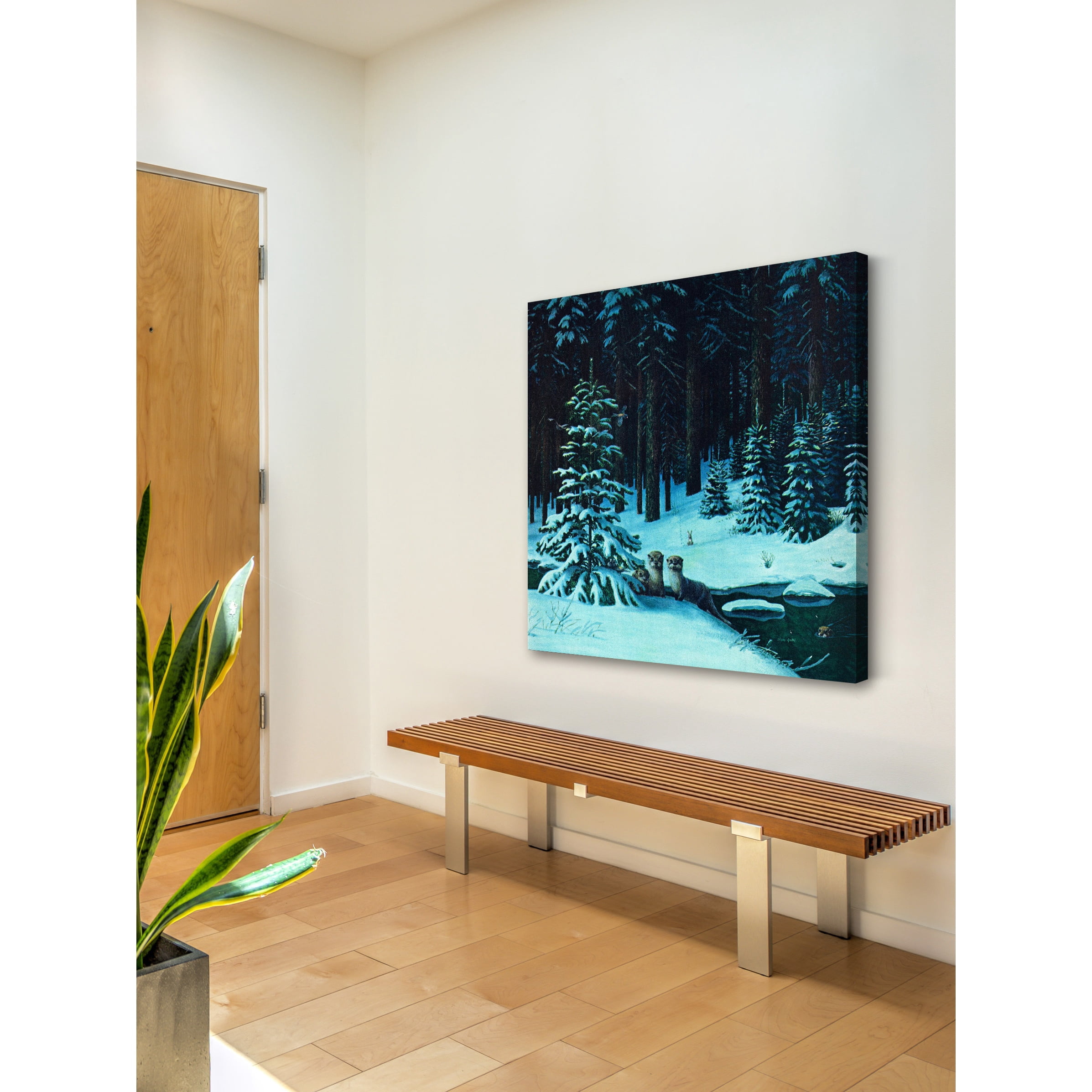 Marmont Hill "Christmas Forest" Painting Print on Wrapped Canvas