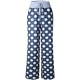 thumbnail image 4 of Women's High Waist Casual Floral Print Drawstring Wide Leg Pants, 4 of 6