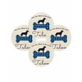 thumbnail image 7 of 13 Inch Round Placemats Set of 4, Blue Black Buffalo Checkered Non Slip Heat Insulation PP Table Mats, Bones Cute Dogs Pets Washable Place Mats for Kitchen Dining Party Table Decor, 7 of 7