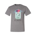 thumbnail image 2 of Wild Bobby, Y'all Is Not Word It's A Word Southern Artsy Jar with Flowers Pop Culture Men's Graphic T-Shirt, Heather Grey, Medium, 2 of 3