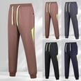 thumbnail image 3 of XINPING Khaki Pants for Men 34x28 Trendy Lounge Casual Pants Breathable Dress Pants Beach Summer Lightweight Trousers, 3 of 8