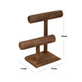 thumbnail image 2 of Exhibidor De Madera Porta Pulsera/porta Reloj Con 2 Niveles, 2 of 4