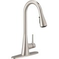 thumbnail image 4 of Moen Sarai 87836EVSRS Smart Faucet Spot Resist Stainless 1-Handle Deck-Mount Pull-Down Voice Activated Kitchen Faucet, 4 of 5