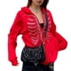 thumbnail image 5 of Moda mujer Color sólido Sudadera con capucha de esqueleto de diamantes de imitación con capucha de m Abanopi Medio, 5 of 7
