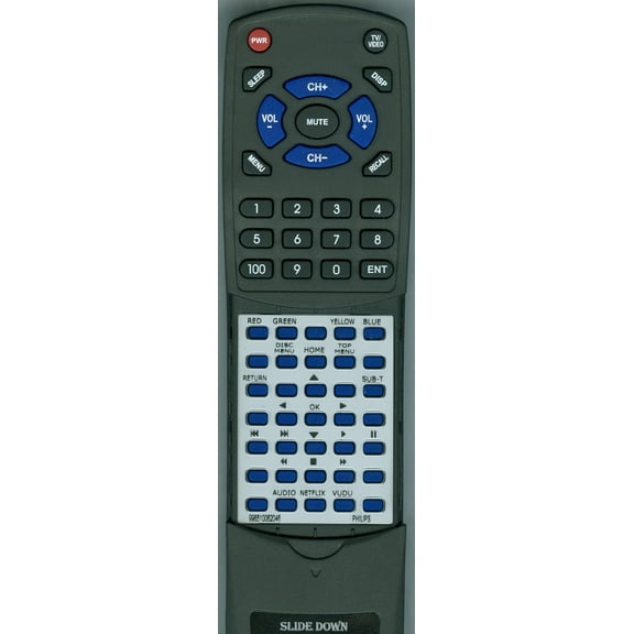 Replacement Remote for PHILIPS 996510062046, RT996510062046, BDP2185, BDP2100, BDP2105, BDP2105/F7, BDP2105F7