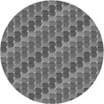 thumbnail image 1 of Ahgly Company Machine Washable Indoor Round Transitional Grey Gray Area Rugs, 3' Round, 1 of 7