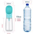 thumbnail image 2 of 1 botella de agua para perros y contenedor de comida, botella portátil para perros de 550 ml, botella de alimentación para perros, botella de viaje, dispensador de agua para cachorros ER, 2 of 5