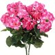 thumbnail image 1 of 6 flores y plantas artificiales for el hogar, decoración exterior y jardín, color rojo rubí, 1 of 2