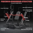 thumbnail image 2 of GARVEE Linear Row Machine for Home Gym,Back Rowing Machine with Plate-Loaded Smith Row,Linear Bearing Back Workout Equipment, 2 of 8