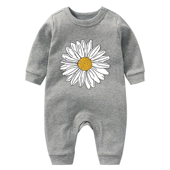 Generic Kids' Christmas Jumpsuits With Onesies Kids' Festive Long Sleeve Jumpsuits Boys And Girls Cartoon Print Long Sleeved Crawl Clothes 1 To 2 Years Old Baby Christmas Baby Sleeper With Cute Prints