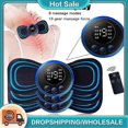 thumbnail image 2 of Mini Electric Pulse Neck Massager 8 Modes 19 Gears Back Shoulder Muscle Pain Relief Tool Body, 2 of 5