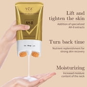 Ycz AH-8 Firming Neck Cream with Dual Roller Massager, Anti-Aging Moisturizer for Turkey Neck & Double Chin, V-Shape Lift & Tighten Formula, 4.23 fl.oz