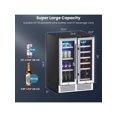 thumbnail image 2 of 24'' Dual Zone Wine And Beverage Cooler Refrigerator Dual Control Refrigerator, 2 of 5