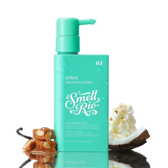 Sttes Shower Oil 03 Irresistible Charm, Coconut Cream, Vanilla & Tropical Orchid Scent 5.47 oz