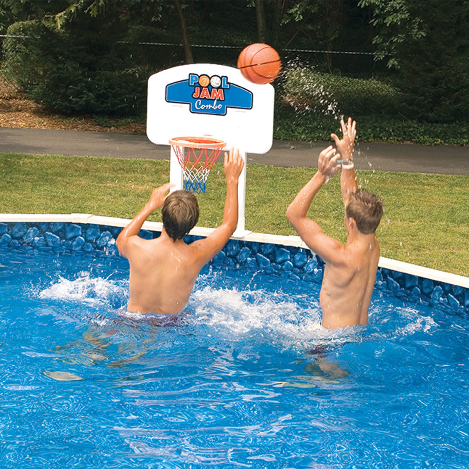 Swimline Swimming Pool Jam For Above-Ground Pools Basketball Volleyball