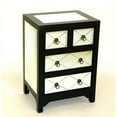 thumbnail image 2 of Wayborn Tanner Mirror 4 Drawer Accent Chest in Black, 2 of 2