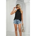 thumbnail image 3 of XCHQRTI Women High Neck Tank Tops Summer Casual Tank Dressy Work Blouse, 3 of 8